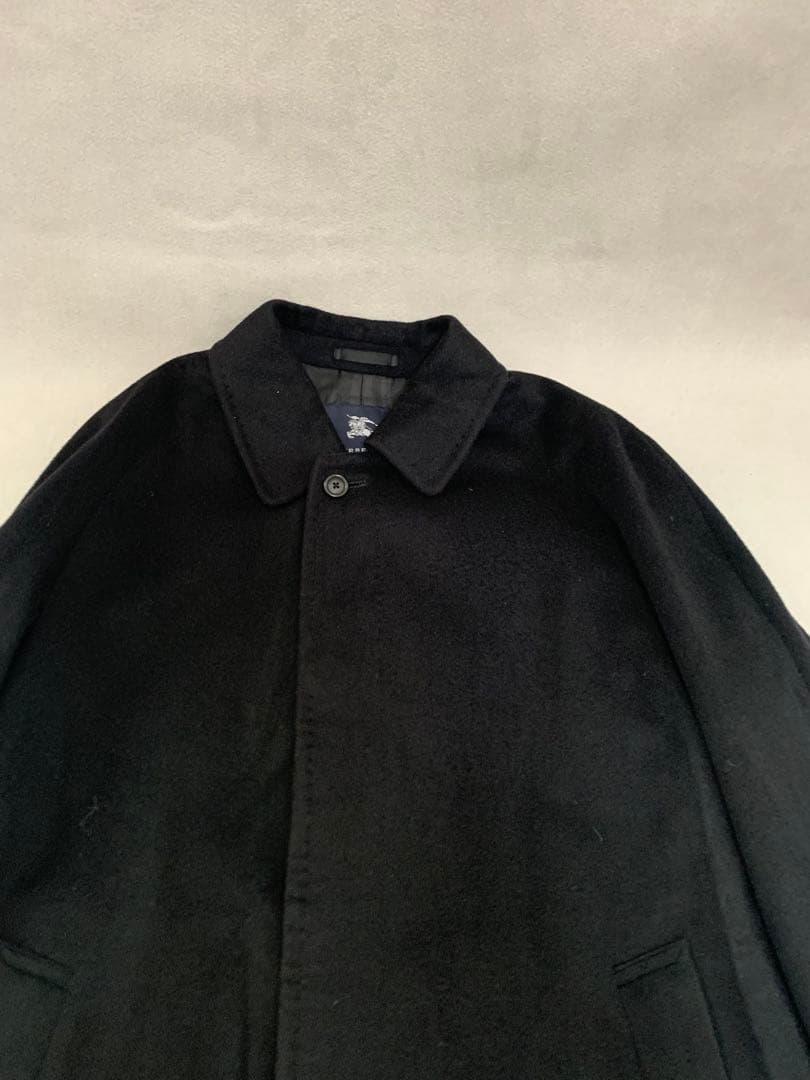 バーバリーロンドン　アンゴラ、カシミア混合　コート　ネーム入り　Mサイズ