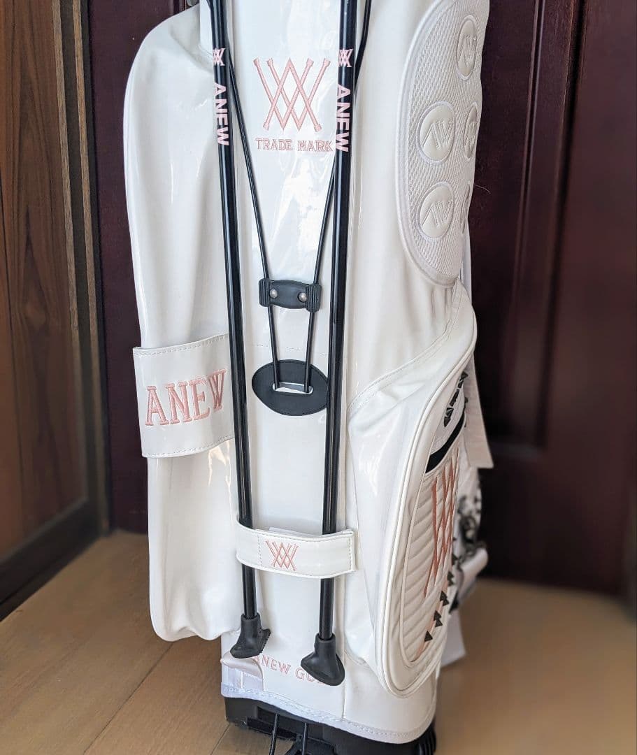 ANEW （美品）⭐️ スタンドキャディバッグ　透明カバー、ベルト未使用
