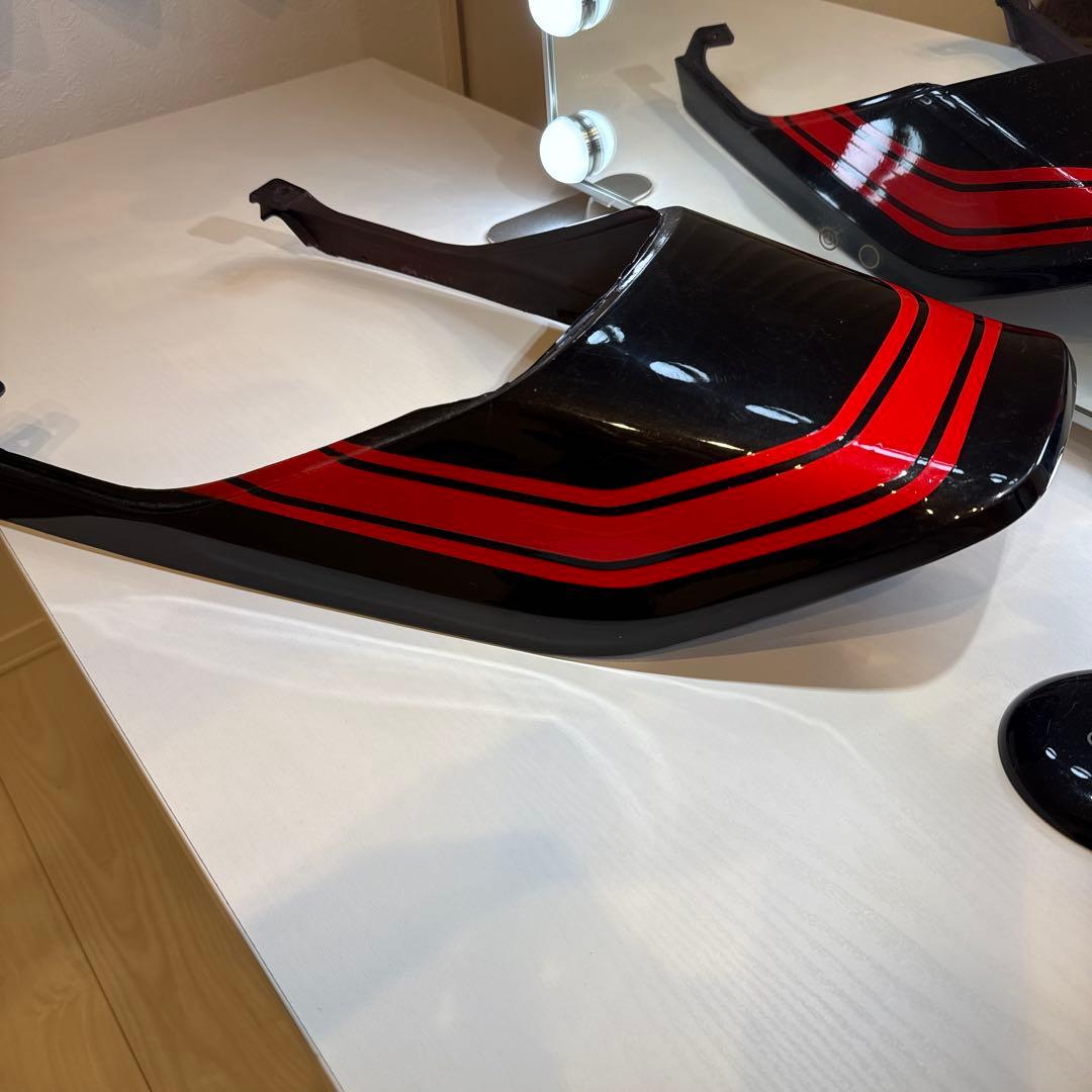 ゼファー400 ブラック 赤ストライプ カウル