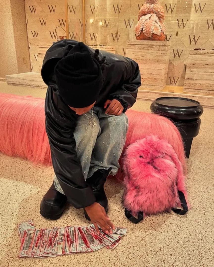 Dekayed ファーバッグ リュック y2k グランジ opium ピンク