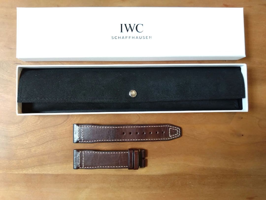 IWC 純正 EASX-CHANGE カーフスキン ブラウンレザーストラップ