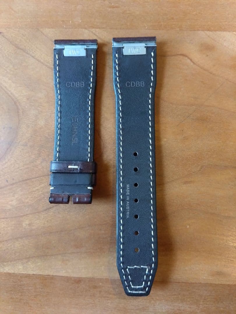 IWC 純正 EASX-CHANGE カーフスキン ブラウンレザーストラップ
