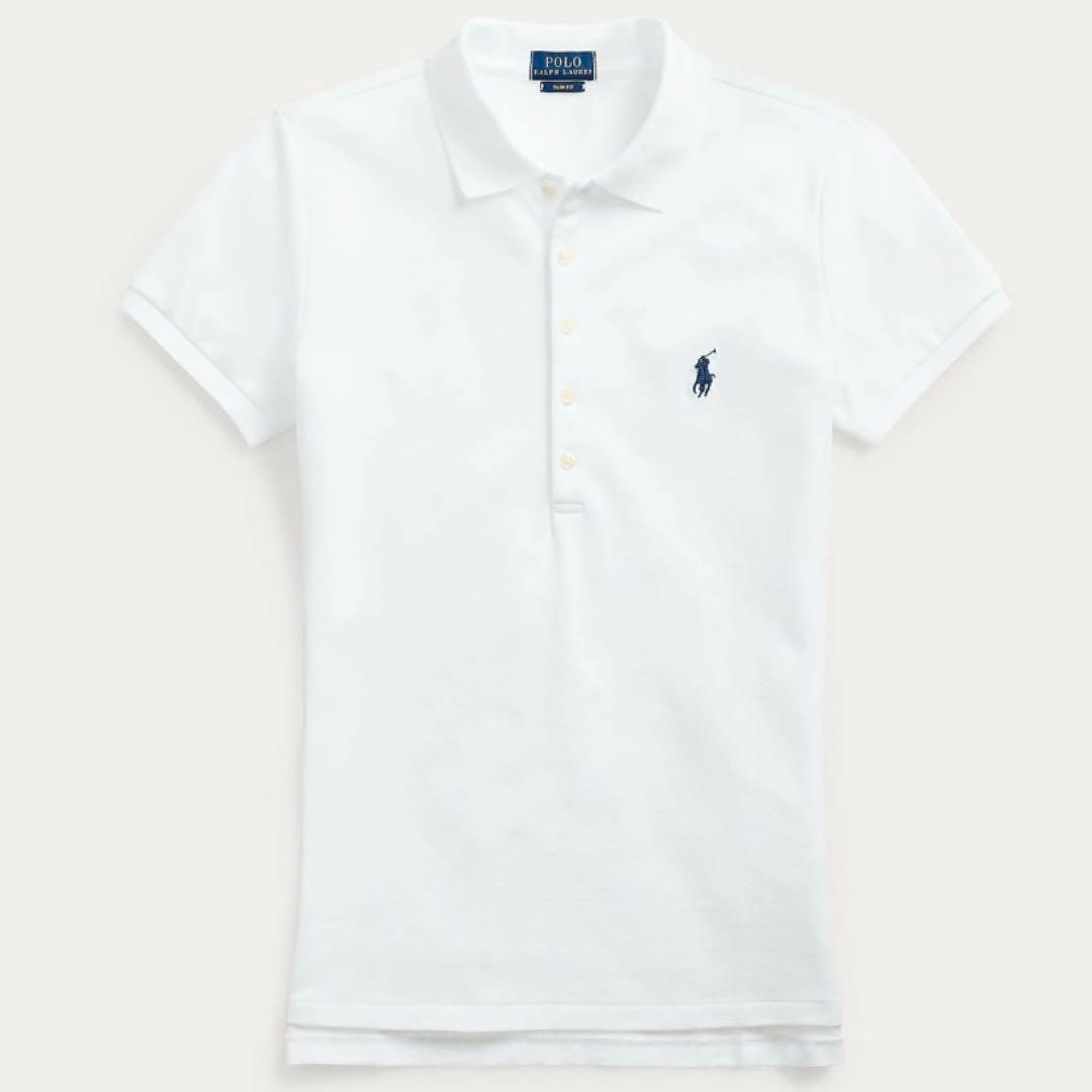 【タグ付き新品】ポロラルフローレン スリムフィットポロシャツＳ白 正規品 未開封