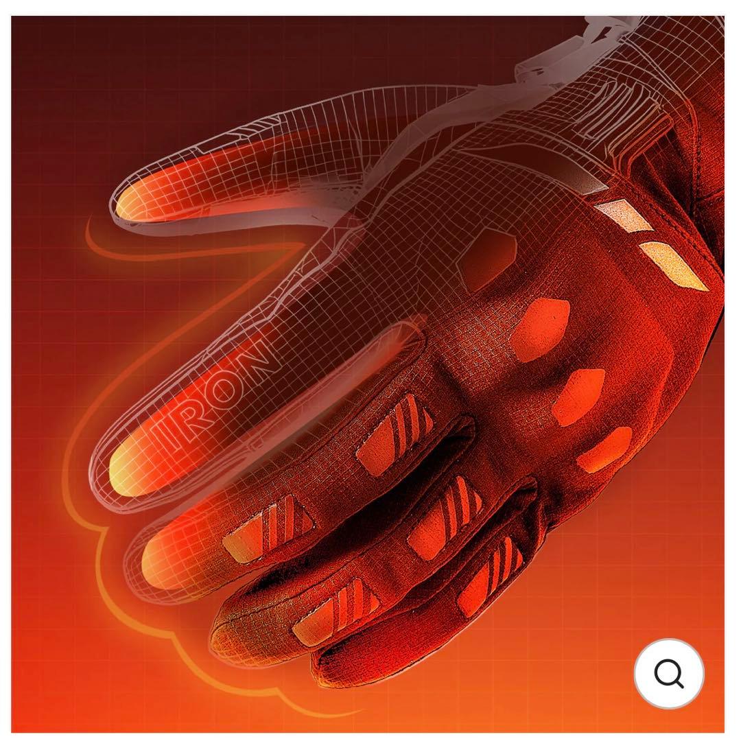 【完売品】RIDEIRON 冬用防水スマート電熱 バイク用グローブ Mサイズ