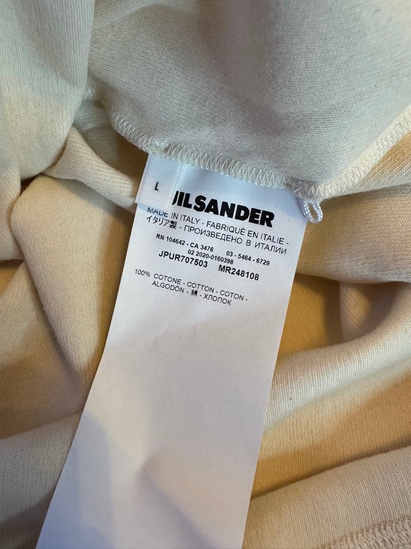 【未使用品】JIL SANDER パネル　ロングスリーブTシャツ