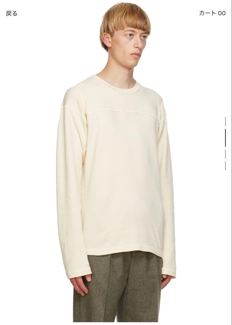 【未使用品】JIL SANDER パネル　ロングスリーブTシャツ