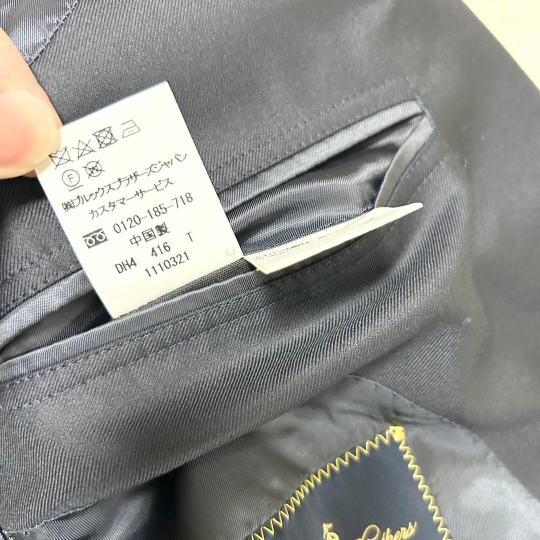 美品　ブルックスブラザーズ　カノニコ　紺ブレザー　テーラードジャケット　金ボタン