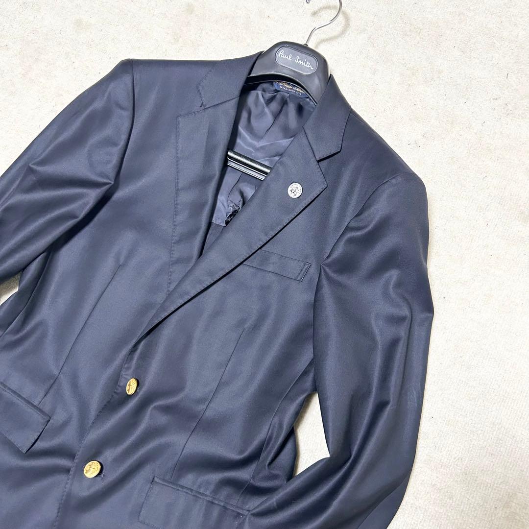 美品　ブルックスブラザーズ　カノニコ　紺ブレザー　テーラードジャケット　金ボタン