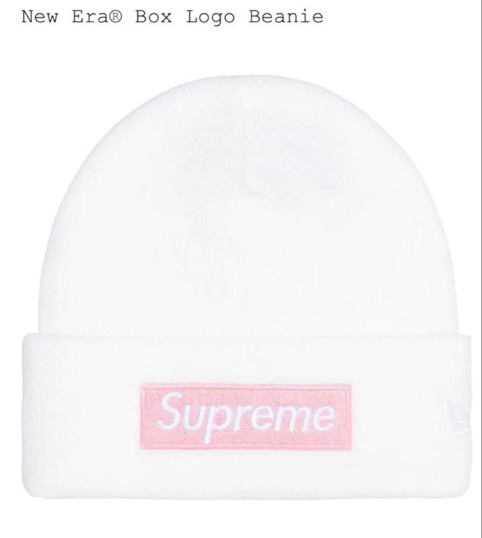 帽子 Supreme New Era Box Logo Beanie White