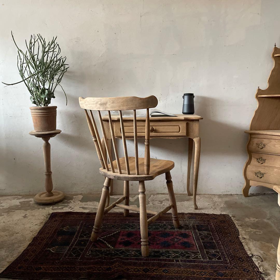 ビンテージ　ドロワーデスク　サイドテーブル　 猫脚　剥離