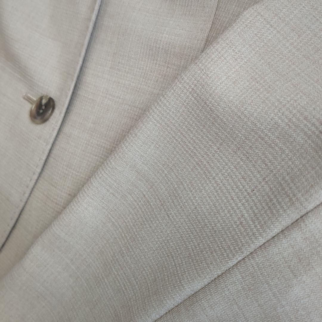 【新品】ニューヨーカー 大きめサイズ スカートスーツ ウール シルク素材