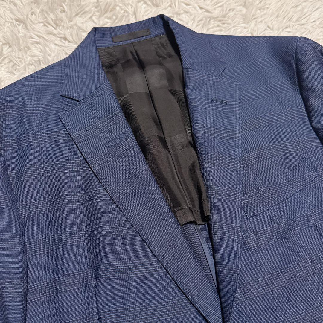 《高級生地》ブラックレーベルクレストブリッジ 3ピーススーツ ネイビー XL