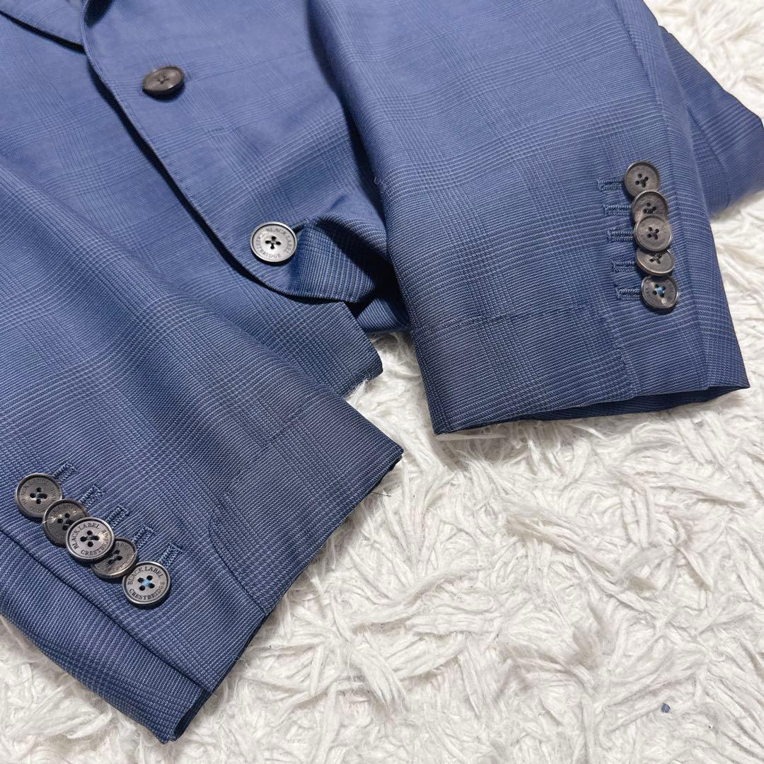 《高級生地》ブラックレーベルクレストブリッジ 3ピーススーツ ネイビー XL