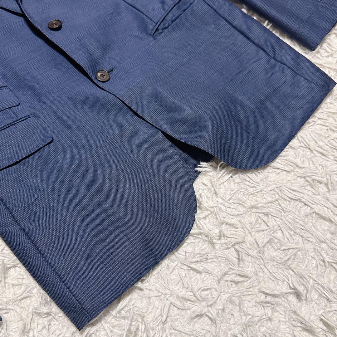 《高級生地》ブラックレーベルクレストブリッジ 3ピーススーツ ネイビー XL