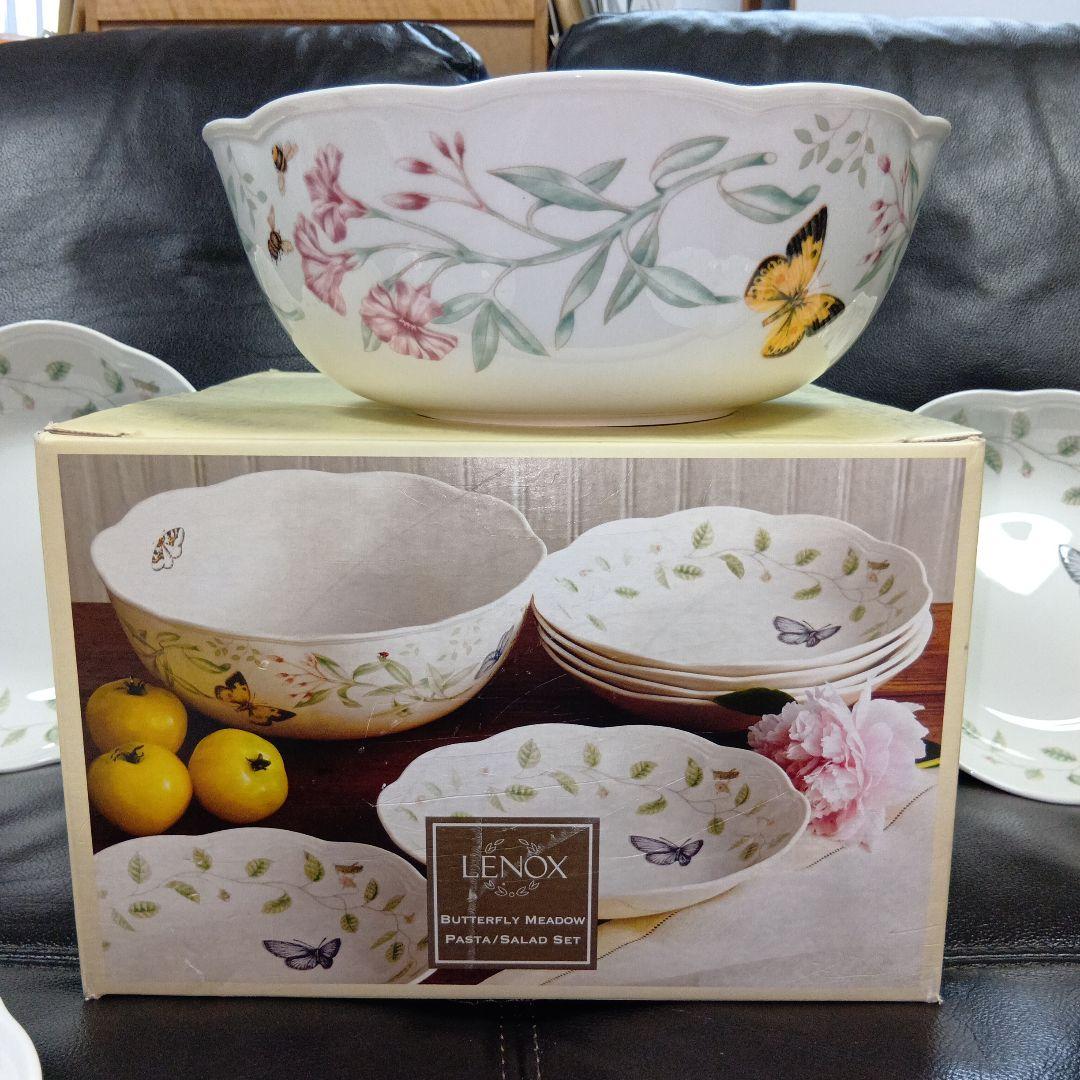 レノックス　 バタフライメドウ 7ピースパスタサラダセット新品