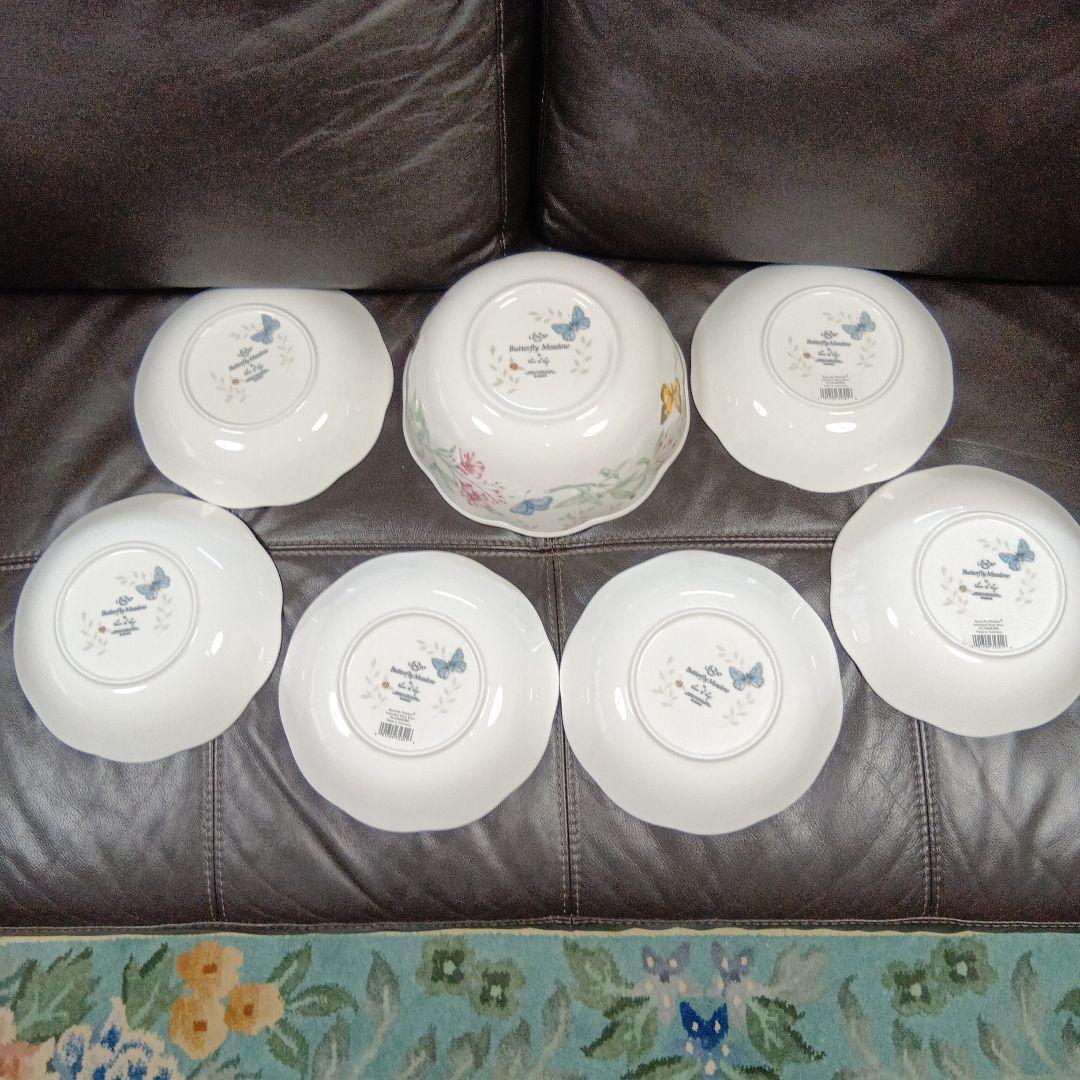 レノックス　 バタフライメドウ 7ピースパスタサラダセット新品