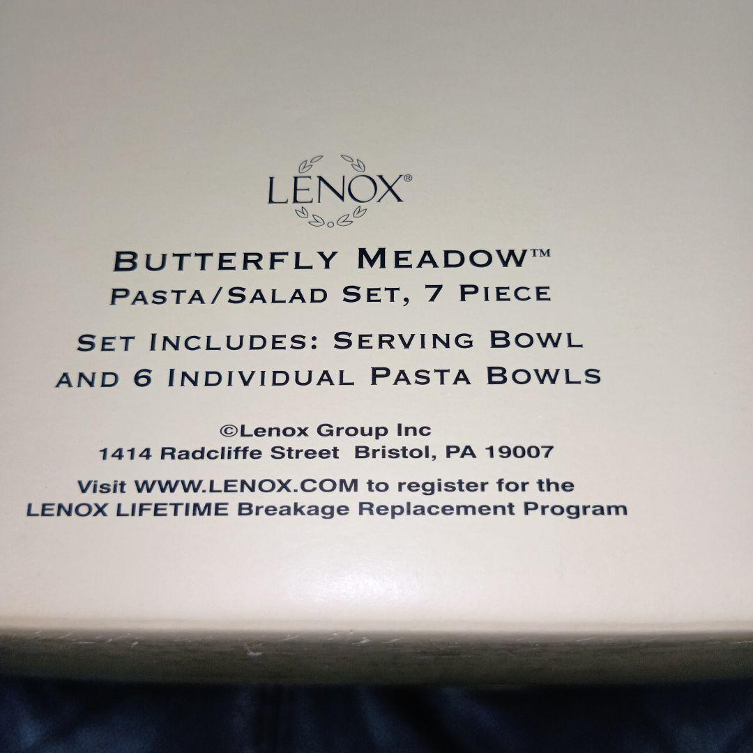 レノックス　 バタフライメドウ 7ピースパスタサラダセット新品