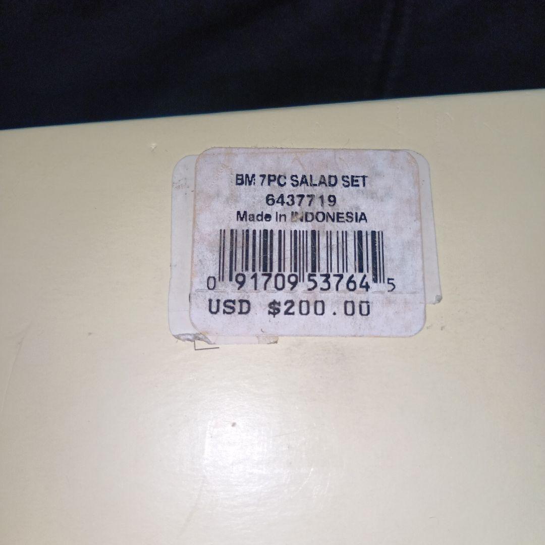 レノックス　 バタフライメドウ 7ピースパスタサラダセット新品