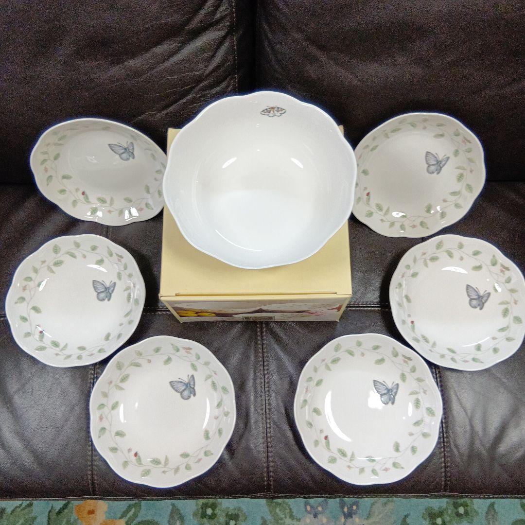 レノックス　 バタフライメドウ 7ピースパスタサラダセット新品