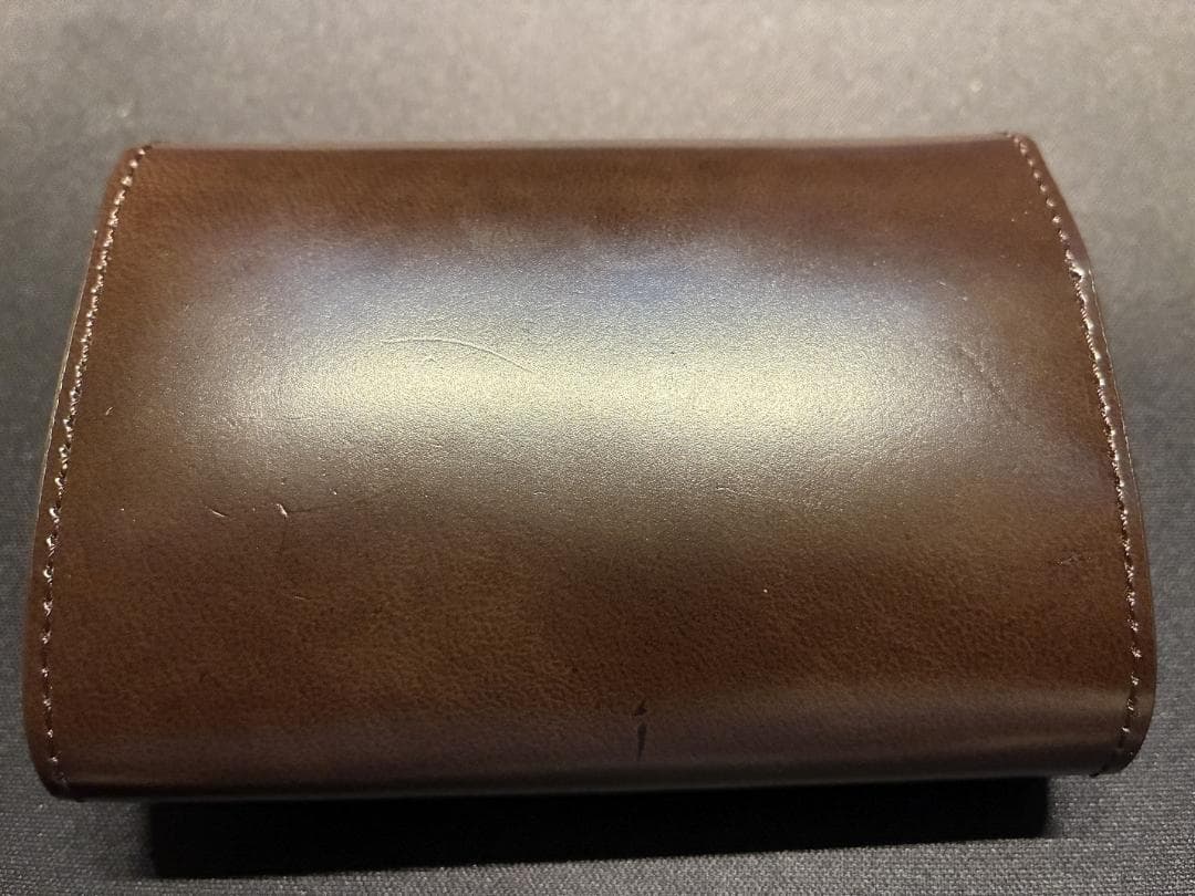 [アブラサス] いっぱい入る小さい財布 チョコ abrAsus