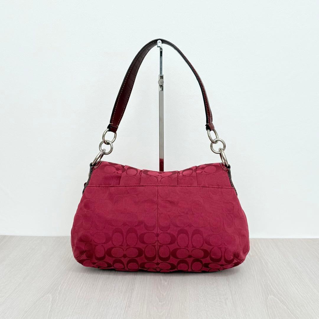 バッグ Coach Red Signature C Soho Hobo Shoulder