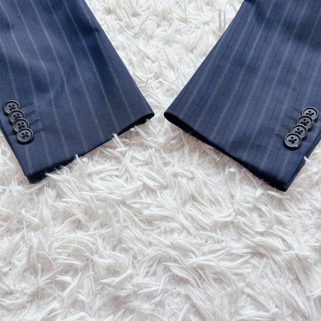 美品 ポールスミス 現行 ゼニア スーツ セットアップ ストライプ L メンズ