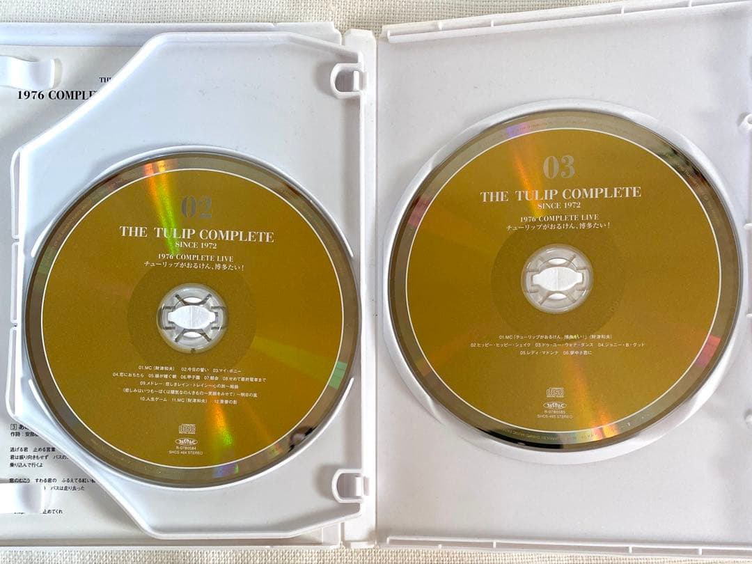 THE TULIP COMPLETE アンソロジーブックとライブCD セット