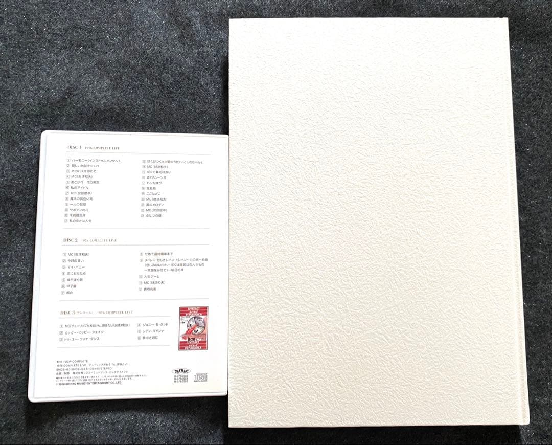 THE TULIP COMPLETE アンソロジーブックとライブCD セット