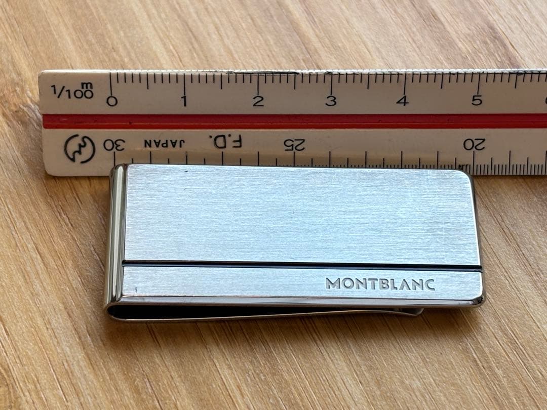 モンブラン/マネークリップ/財布/シルバー/MONTBLANC/ロゴ/良品/レア