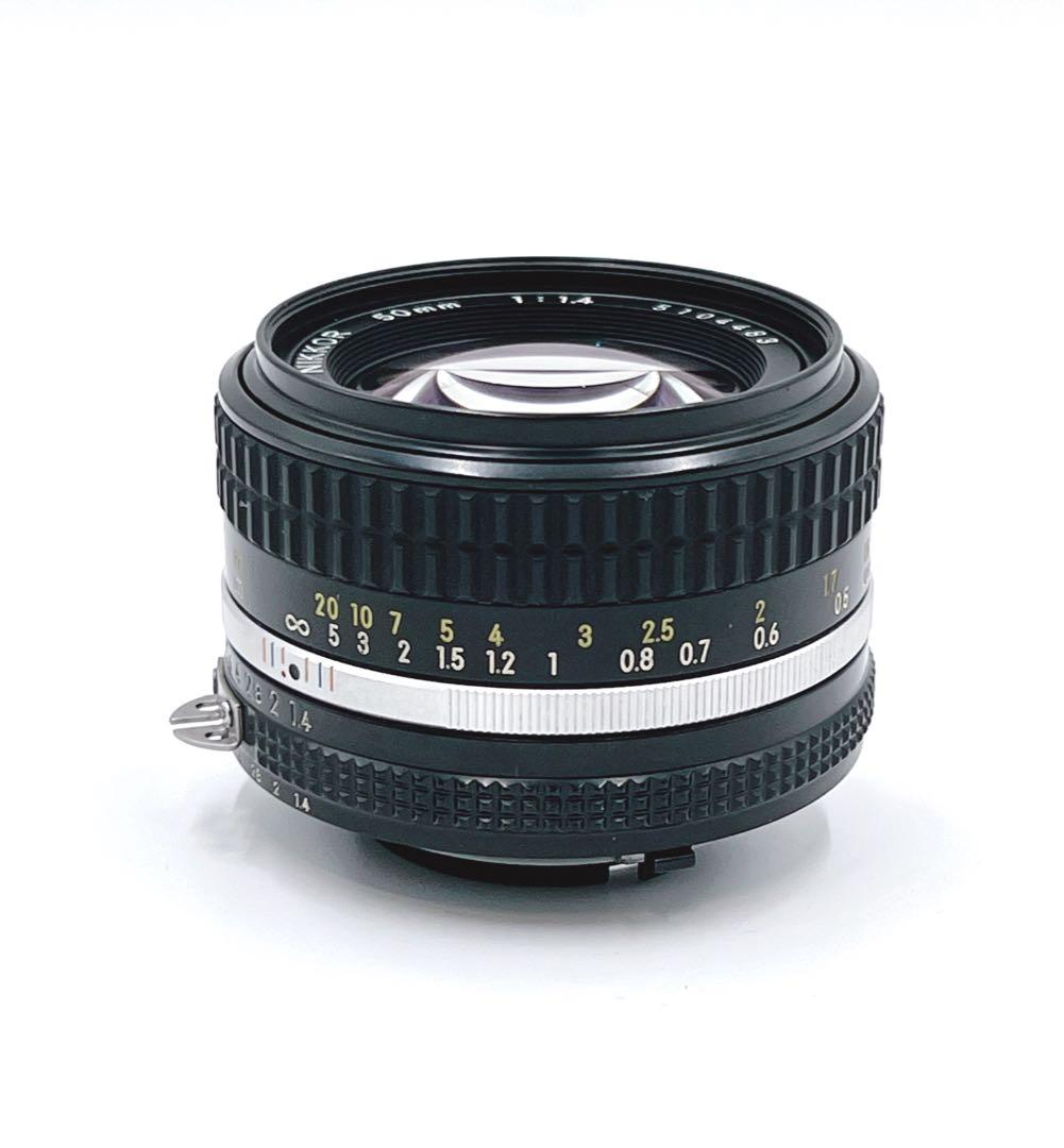【極美品】 Nikkor Ai 50mm f1.4フィルムカメラ用レンズ
