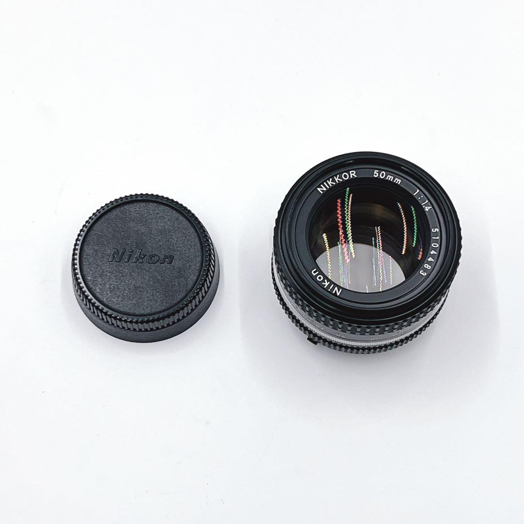 【極美品】 Nikkor Ai 50mm f1.4フィルムカメラ用レンズ