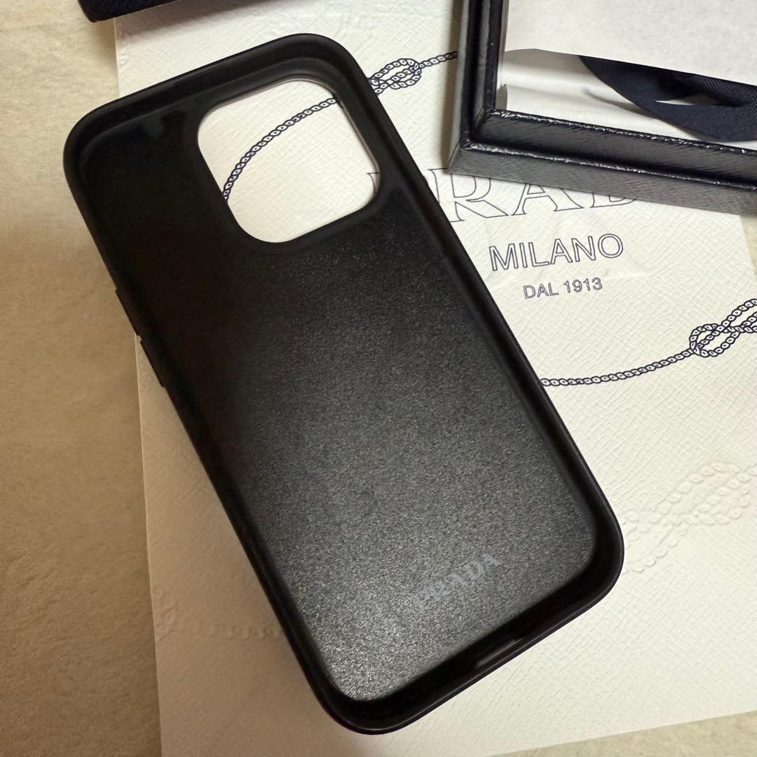 PRADA iPhone14proケース　ブルー