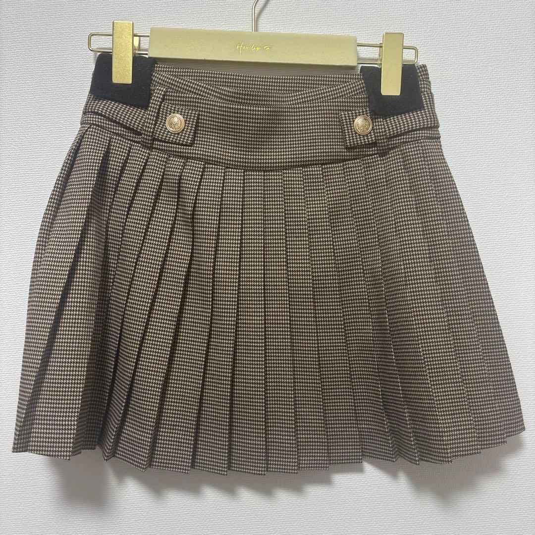 herlipto Vienna Pleated Mini Skirt ハリプ