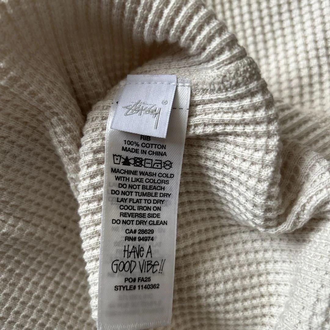 STUSSY THERMAL 2 TONE ラグランシャツ　サーマル　S