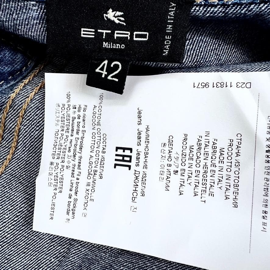 極美品★ETRO★エンブロイダリー★デニム★シャツ★ジャケット