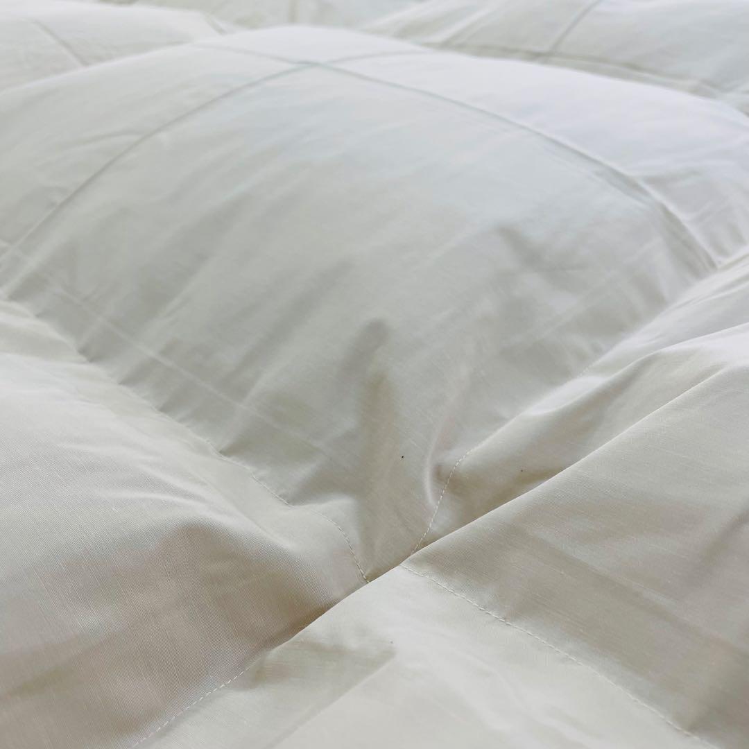 羽毛布団 クイーン 増量 抗菌防臭羽毛 日本製 サンドベージュ色 訳あり価格