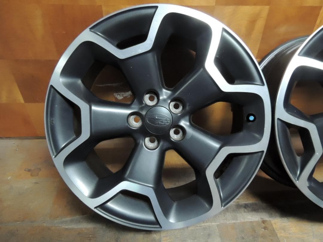 T814　スバルXV 純正アルミホイール　17×7J　4本　小傷有り