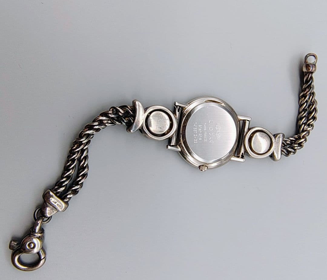 Clio blue アナログ腕時計 SV925 シルバー　銀製ブレスレット　不動