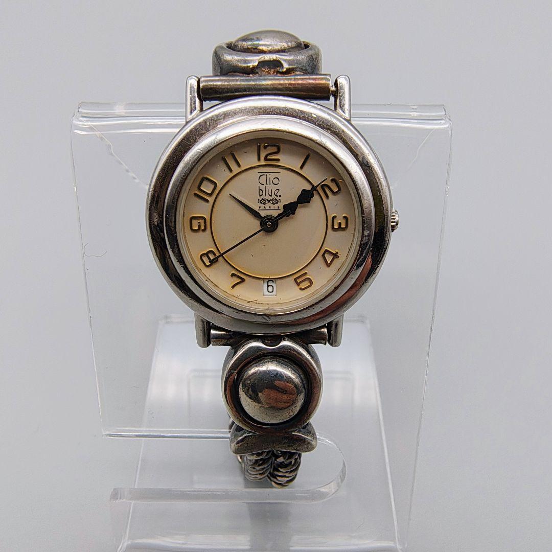 Clio blue アナログ腕時計 SV925 シルバー　銀製ブレスレット　不動