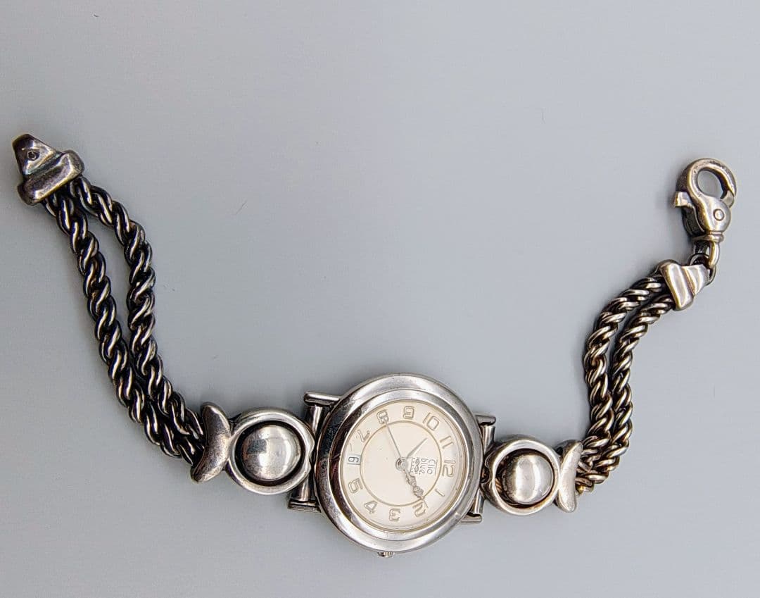 Clio blue アナログ腕時計 SV925 シルバー　銀製ブレスレット　不動