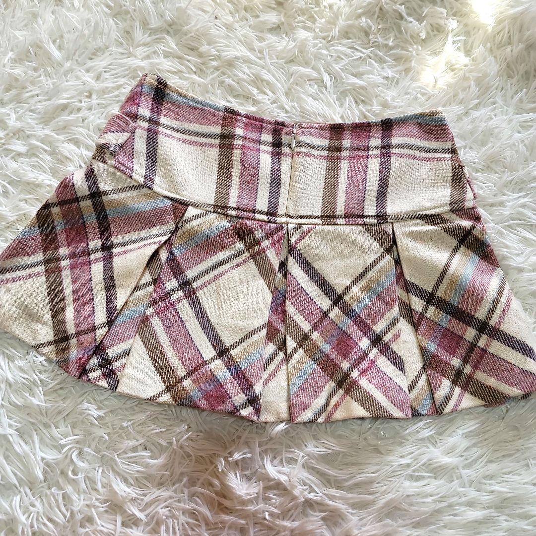 00s 希少 LIZLISA プリーツミニスカート 姫ギャル 平成 起毛