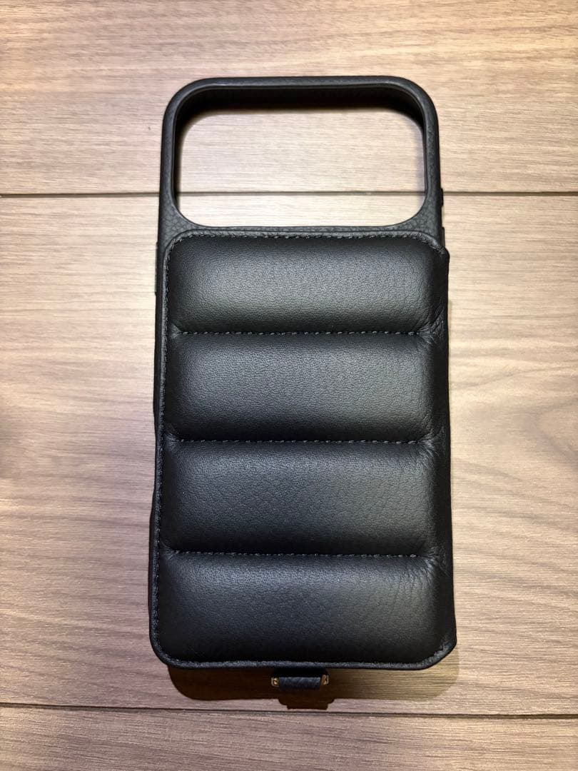 DEMIU デミュウ　iPhone17proMAX 本革ケース　ブラック