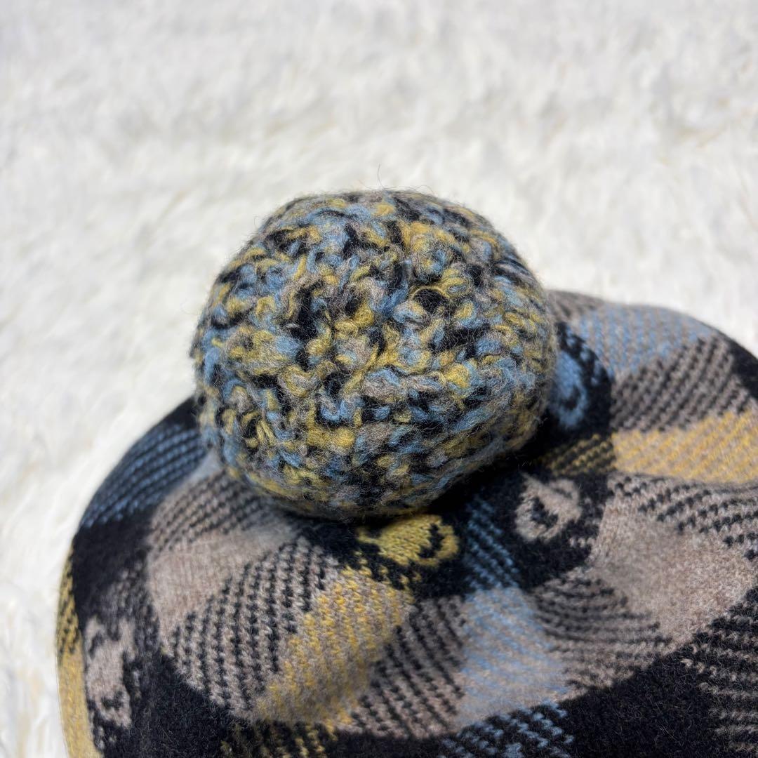 極美品✨ Vivienne Westwood オーブ柄 チェック柄 ベレー帽