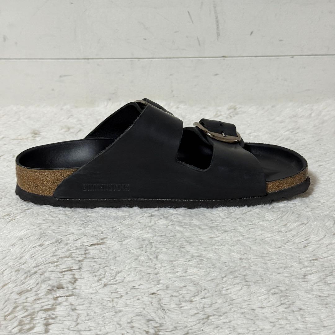極美品✨ビルケンシュトック　アリゾナ　ビッグバックル　オイルドレザー　ブラック