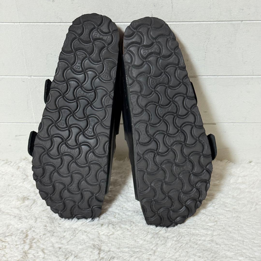 極美品✨ビルケンシュトック　アリゾナ　ビッグバックル　オイルドレザー　ブラック