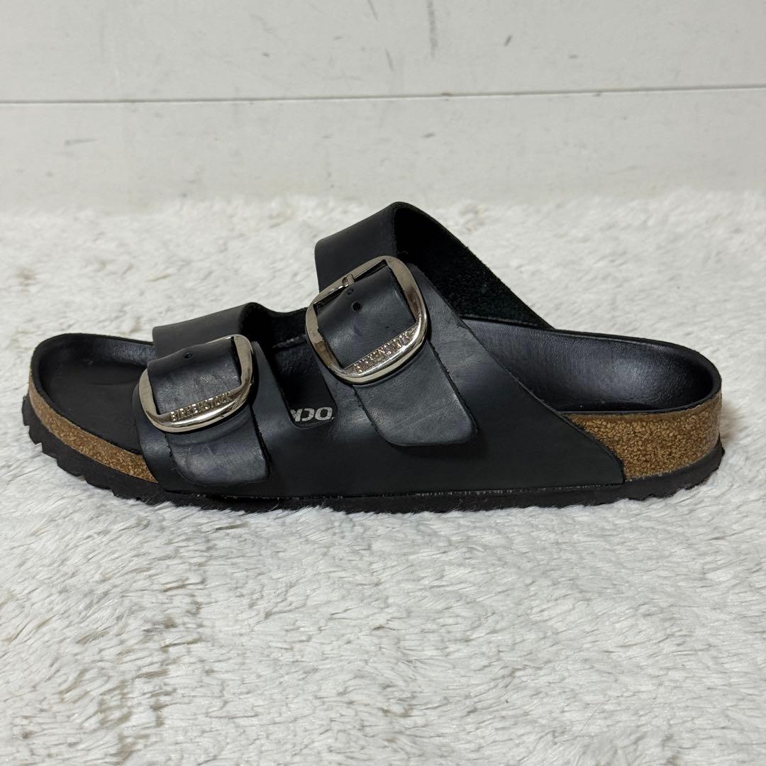 極美品✨ビルケンシュトック　アリゾナ　ビッグバックル　オイルドレザー　ブラック