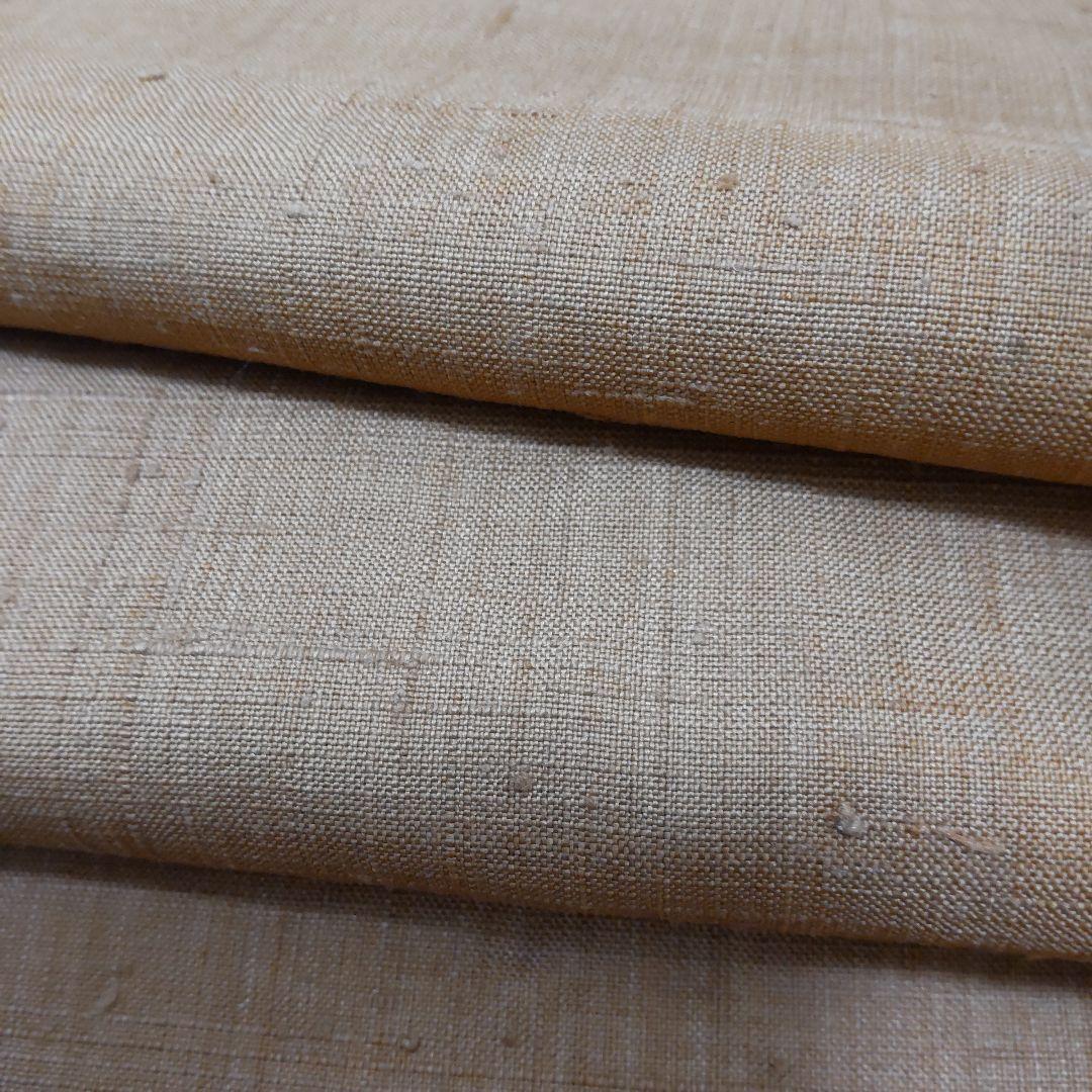 正絹　本草木染　生紬　着尺　反物（８３）