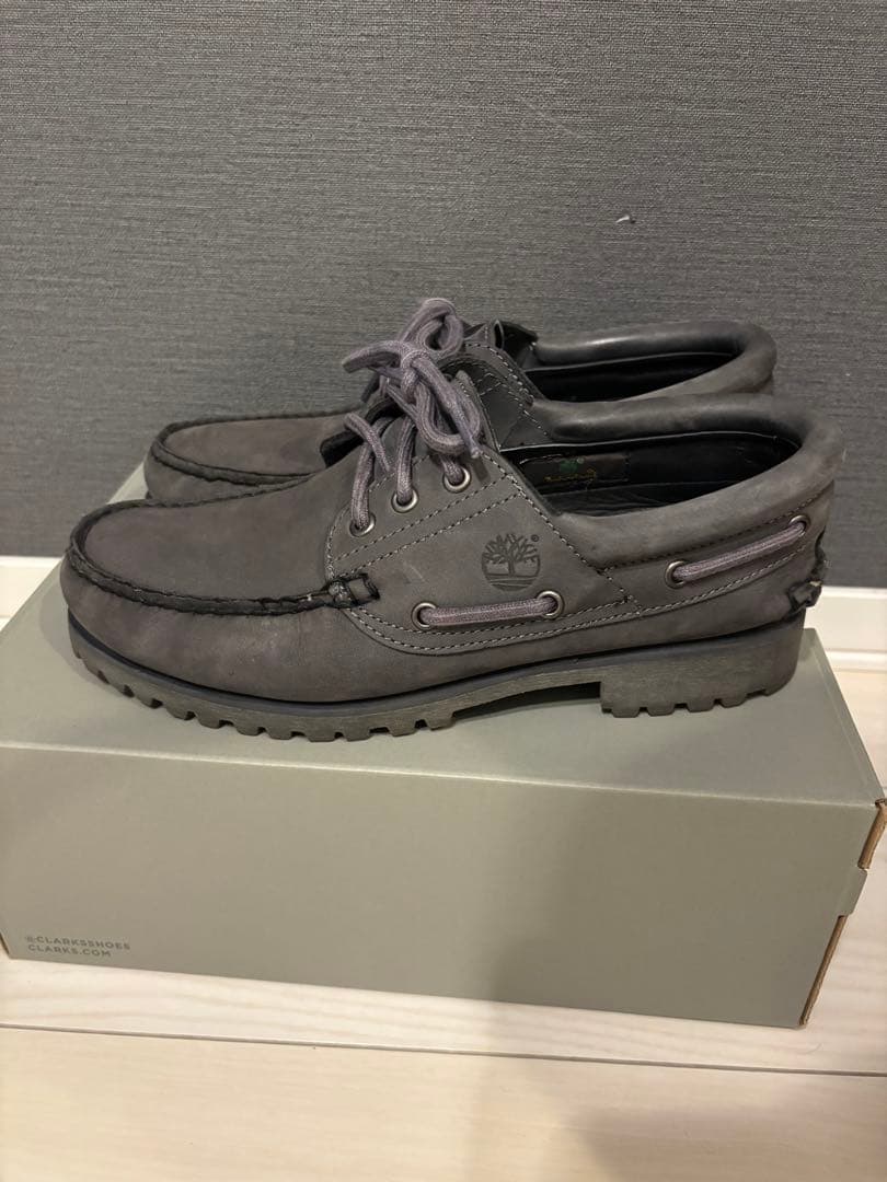 【美品】Timberland スリーアイ　グレー　26.0cm