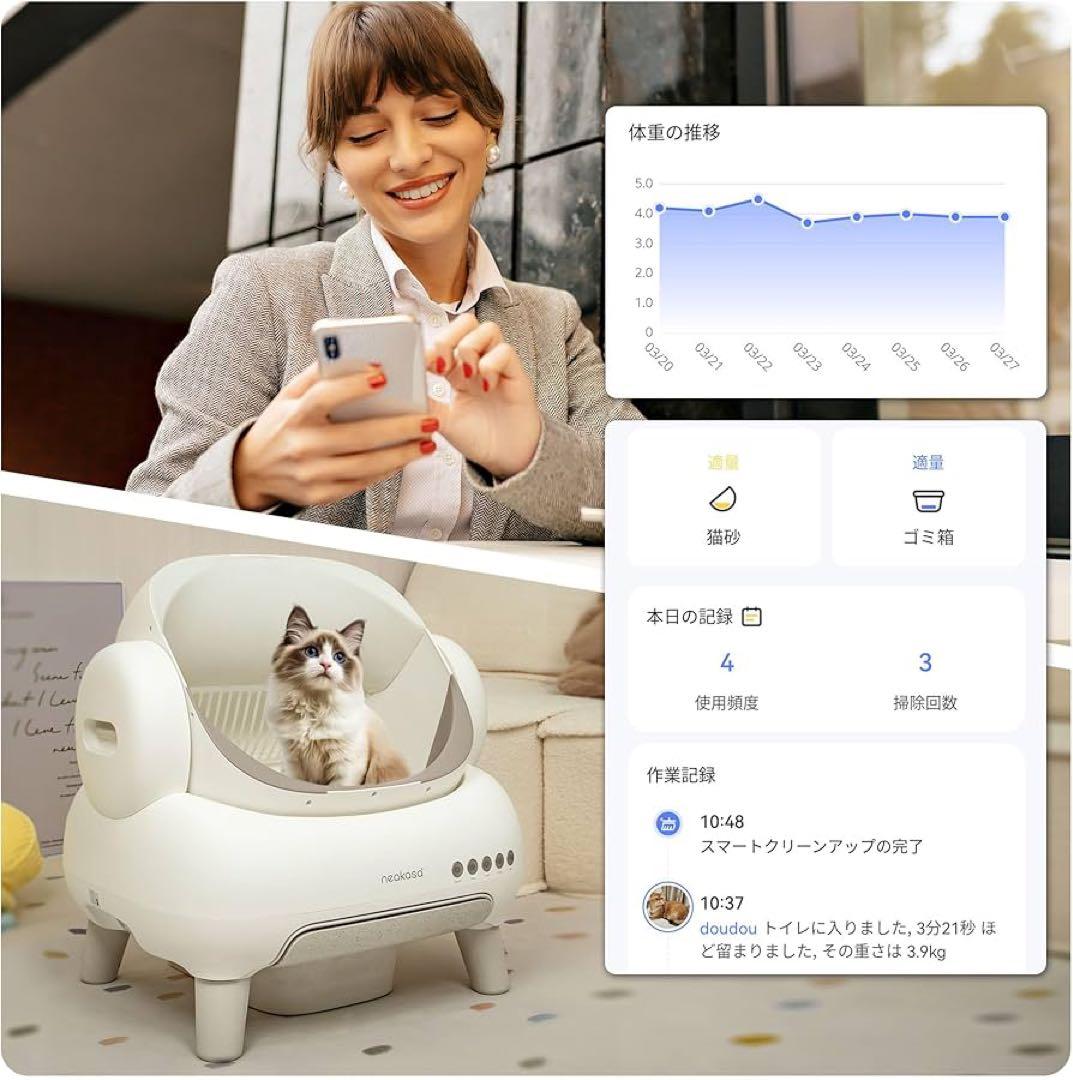 【新品未開封】Neakasa 全自動猫トイレ M1 Plus Lite最新モデル