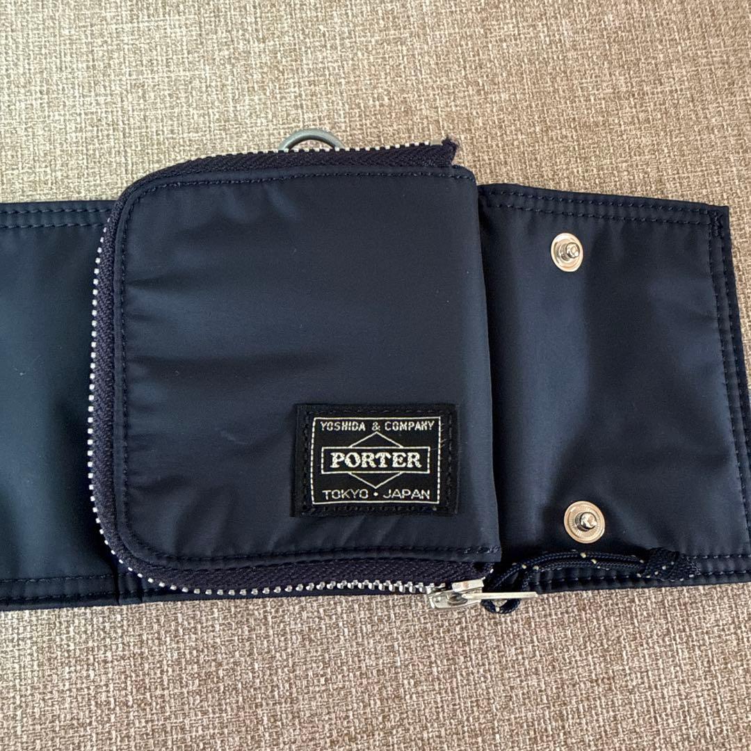 PORTER ネイビー 二つ折り財布